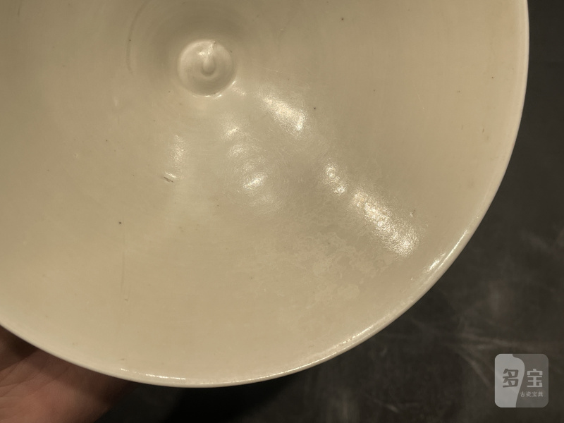 明 定窑斗笠盏 - 图8